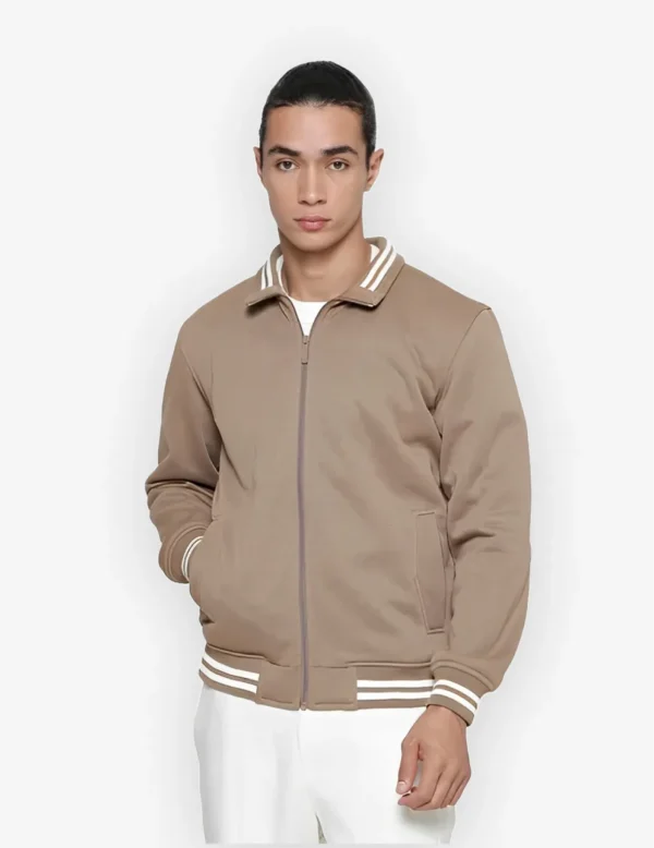 Knit fleece jacket