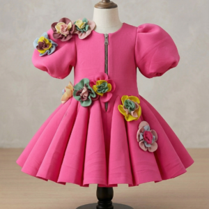 The Bubblegum Sculptural Party Dress